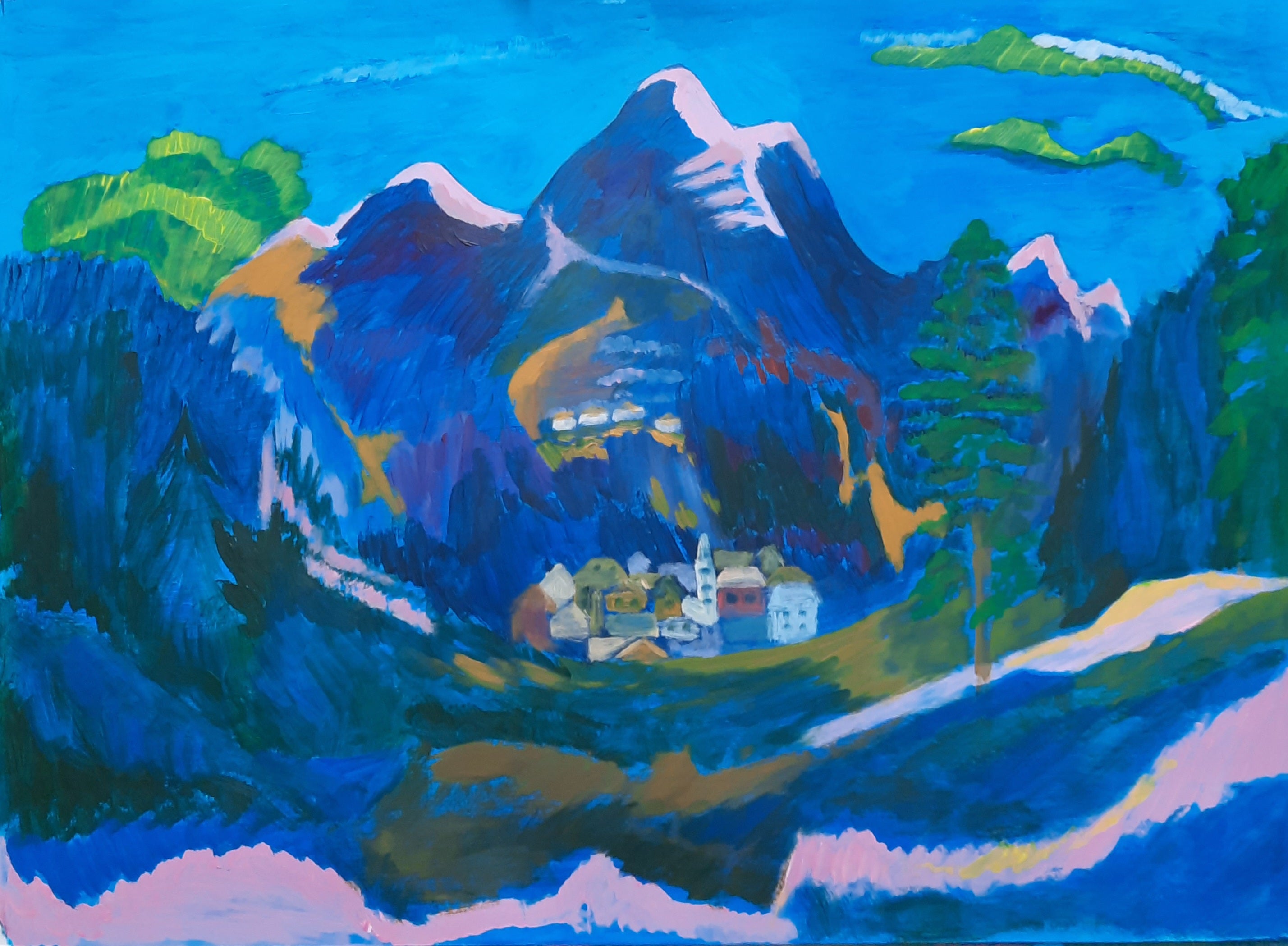 "Somewhere in the mountains"